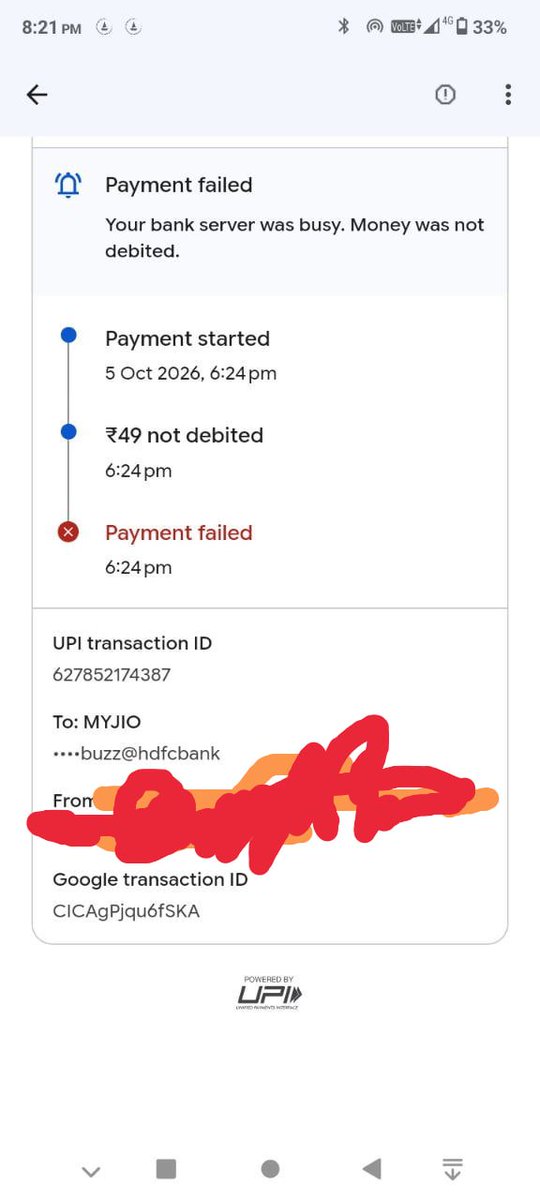 amicuscuriae02's tweet photo. hi sir/madam @JioCare @reliancejio i made a recharge of rupees 49

but it happened in my second attempt also amount has been debited twice  that is 49+49

so please help me get back my 49 rupees.

PLEASE. https://t.co/ClXVND9fSG