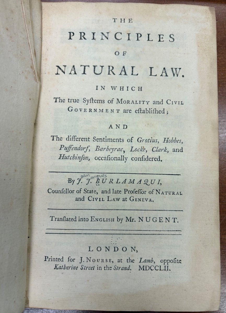 LawLibCongress's tweet photo. In today's blog post written by Nathan, learn about Thomas Nugent, an 18th-century translator who helped make influential European works on law, government, and political philosophy accessible to readers.

Read more here: https://t.co/N09SusW0Ox #ICLBlog https://t.co/6gIHgD8VRT