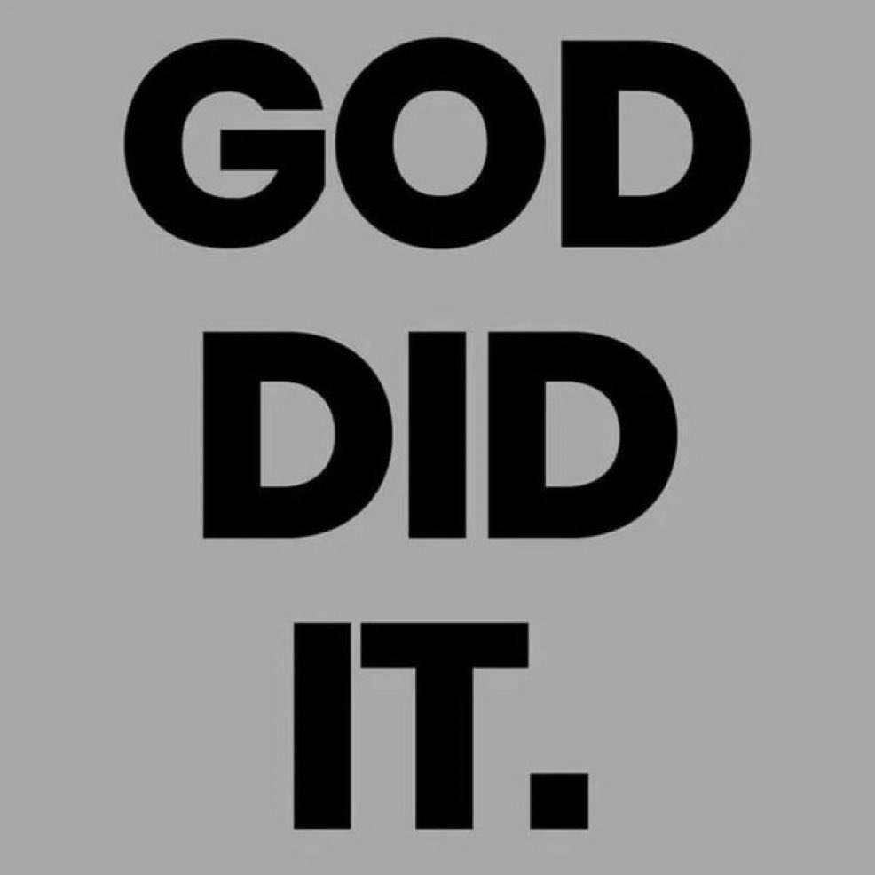 ljungafaith's tweet photo. God did. https://t.co/a8mFoGVuuZ