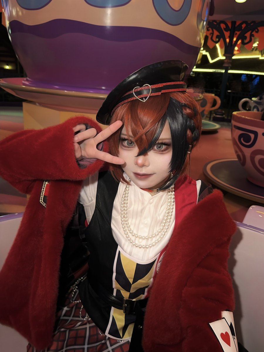 meko_t62's tweet photo. 𝓽𝓮𝓪 𝓬𝓾𝓹ドカ回し3秒前
 #Dハロ仮装2026  #Dハロツイステ https://t.co/MZyA3jO3T3