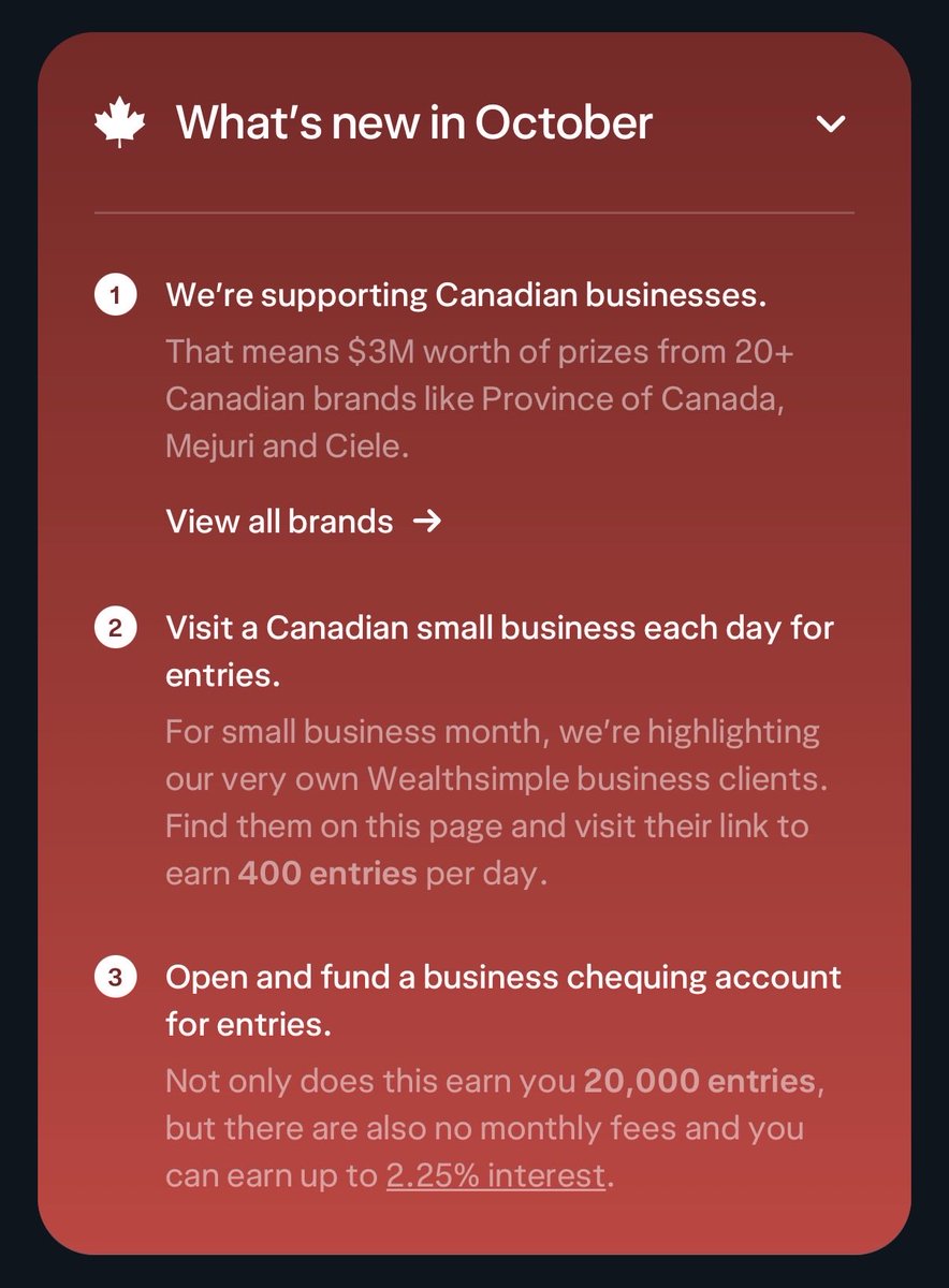 mkatchen's tweet photo. October's Monthly Millionaire is all about supporting Canadian businesses 🇨🇦💪

Starting a business takes guts. This month @Wealthsimple is celebrating Canadians building something of their own.

https://t.co/JfOiiNDbed https://t.co/XNWl03qvUr