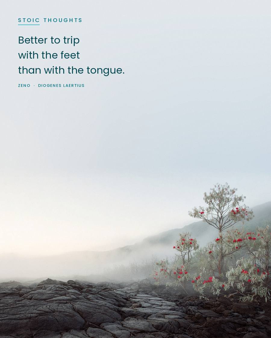 CEOScottFord's tweet photo. Zeno said it's better to trip with your feet than with your tongue. You can get up from a fall, but you can't unsay a hurtful word. Take a breath before you answer, especially on a hard day.
#SpreadingPositivity #AlohaSpirit #Stoic #Kindness https://t.co/OBmnKXcPJq