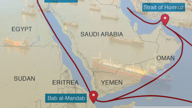 aj_geo_analysis's tweet photo. Mic Check:

For those still in denial and living off of hopium, the Strait of Hormuz and the Bab al-Mandeb are entirely compromised. 

When both chokepoints are compromised at once, the shock does not stay at sea. 

It reaches YOUR wallet, and YOUR living room within the next 12 months fully, if not already...

THE IMPACTS I HAVE ALREADY WRITTEN ABOUT:

1. Diesel: the fuel that moves everything. Prices have hit records, and this is the Diesel Wars I named.

2. Crude oil: with 20 million barrels a day through Hormuz at risk, oil prices spike and stay volatile.

3. Freight rates: a war-risk voyage now costs over a million dollars a day, and that surcharge rides on every imported good.

4. Marine insurance: war-risk cover vanishes or prices itself out, and without cover the cargo stops.

5. Who can ship at all: private owners pull out, so only state-owned, politically aligned tankers move. The strait becomes a state-only waterway.

6. Food and groceries: higher fuel and freight feed straight into the price of everything on the shelf.

7. Gasoline at the pump: refined-product supply tightens and pump prices climb, even if you drive electric.

8. Electricity and utility bills: fuel and gas feedstock cost more, and the grid substations feeding you are now targets.

9. Drinking water: Gulf water comes from coastal desalination that runs on energy, and that infrastructure is being hit.

10. Trucking and logistics: diesel spikes bankrupt carriers, capacity leaves the road, and delivery costs rise.

11. Supply chains: port congestion, diversions around Africa, longer lead times and empty shelves.

12. Inflation: an energy shock is an inflation shock, so the cost of living reaccelerates across the board.

13. Interest rates and mortgages: that inflation keeps rates high, so borrowing, mortgages and refinancing stay expensive.

14. Bonds and savings: yields rise and bond prices fall, so the "safe" part of your portfolio loses value too.

15. Physical security of infrastructure: cheap drones ended the guarantee, and no fixed installation can be fully defended again.

16. The information you get: this is the blackout phase, where one side loses its voice and you receive a curated version of the war.

17. A widening war: Pakistan, Egypt, Somalia and the Horn of Africa are being pulled in, raising the risk of a regional conflict.

THE FULLER MAP OF WHAT A CLOSED CHOKEPOINT DOES TO YOU

18. Air travel: jet fuel is a distillate, so fares and fuel surcharges rise with it.

19. Flight routes: contested airspace reroutes corridors, adding hours and cost to journeys far from the Gulf.

20. Natural gas and LNG: much of the world's LNG exits through Hormuz, so Japan, Korea and Europe face supply and price shocks.

21. Fertiliser: natural gas is the feedstock for nitrogen fertiliser, so fertiliser prices climb.

22. Next year's food: costlier fertiliser and farm fuel now become higher grain prices at the next harvest.

23. Plastics and packaging: petrochemical feedstock costs rise, lifting the price of nearly every packaged good.

24. Fuel rationing and export bans: governments ration diesel and move to ban fuel exports, exactly the path I flagged for the United States.

25. Strategic reserves: emergency oil releases draw down the buffer, leaving less cushion for the next shock.

26. Importing-nation currencies: oil importers' currencies weaken as their energy import bill balloons.

27. Exporter budgets: even producers lose revenue when they cannot ship, straining Gulf state finances.

28. Sovereign borrowing: bond spreads widen for importers and exporters alike, raising the cost of national debt.

29. Stock markets: energy-sensitive sectors sell off, hitting airlines, shippers and manufacturers.

30. Pensions and retirement: that market volatility erodes the retirement savings of people who never touch oil.

31. Heavy industry: steel, glass, cement and chemicals run on energy, so plants cut output or shut down.

32. Jobs: freight, manufacturing and trade shed workers as volumes and margins fall.

33. Small business: higher fuel, freight and input costs squeeze cash flow until the thinnest operators fail.

34. Construction: diesel, asphalt, steel and shipped materials all cost more, so projects stall.

35. Agriculture: farm diesel, fertiliser and shipping costs rise together, squeezing farm incomes.

36. Asia to Europe trade: diversions around the Cape of Good Hope add roughly two weeks and a tank of fuel to every voyage.

37. Suez and Egypt: a closed Bab al-Mandeb collapses Suez Canal traffic and the canal revenue Egypt depends on.

38. Online shopping and delivery: last-mile and freight surcharges raise prices and slow delivery.

39. Consumer electronics: Asia-sourced goods face longer, costlier shipping, so prices rise and launches slip.

40. Cars and parts: components and finished vehicles are delayed, prices rise, and production lines idle.

41. Medicine and medical supplies: shipped drugs and devices face delays, putting essential supply at risk.

42. Defence spending: states divert budgets to naval escorts and missile defence, and taxpayers fund the bill.

43. Escalation risk: crowded warships and anonymous strikes raise the odds of miscalculation and direct war.

44. The nuclear and CBRN floor: a widening regional war lowers the threshold for the worst weapons being used.

45. Displacement: conflict and economic collapse push refugees across the region and beyond.

46. Remittances: migrant workers in a strained Gulf send less money home, hitting whole economies downstream.

47. Tourism: regional travel and Gulf transit hubs lose traffic, hurting tourism-dependent economies.

48. Navigation and timing systems: GPS jamming and spoofing in the strait spill into commercial shipping, aviation and the timing networks finance runs on.

49. Contracts and legal exposure: force majeure and war-risk exclusions trigger across global contracts, and disputes multiply.

50. The end of "it just flows": the quiet assumption that global trade always moves is broken, and every business now plans for disruption as the baseline.

What did I miss?

Signal, not noise!