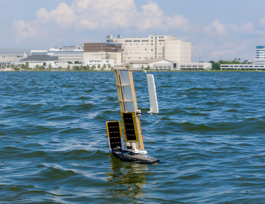 SciRobotics's tweet photo. A new Science #Robotics study introduces ALBATROSS, a hybrid aerial-marine robot that could someday be useful in ocean sensing and disaster response. @sutdsg 
https://t.co/KucDuFMssE https://t.co/IQEZ5cZAI7