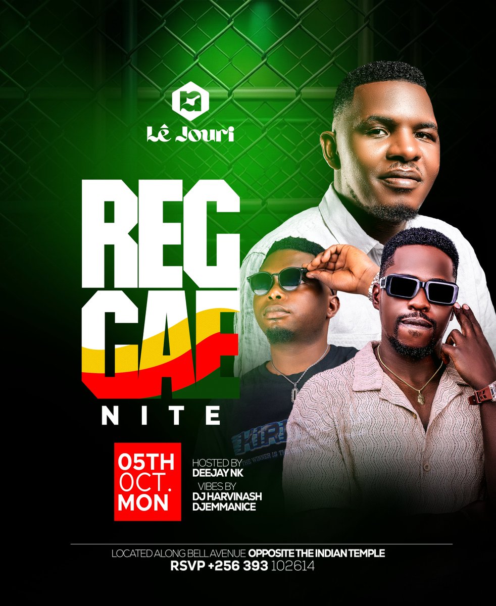 LejouriLounge's tweet photo. We have a reggae nite at Le Jouri lounge tonight, make it a point to be there!🥳 https://t.co/1vIYish781