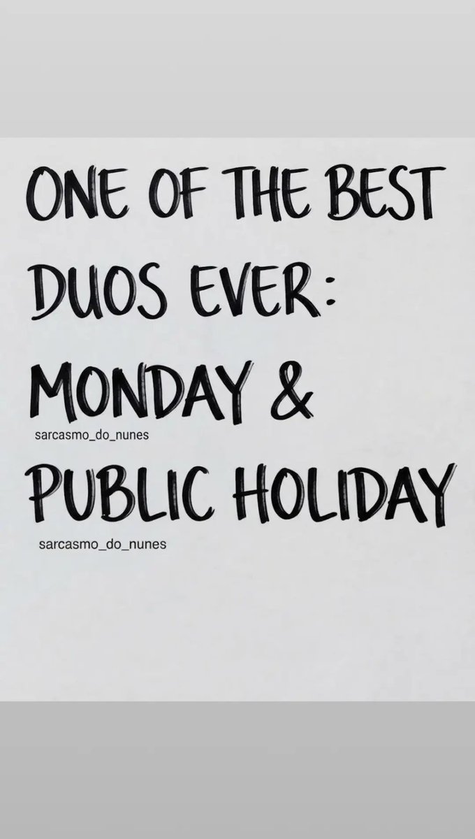Nianeves_'s tweet photo. ONE OF THE BEST DUOS EVER:
MONDAY &amp; PUBLIC HOLIDAY https://t.co/yC5RW4I4w6