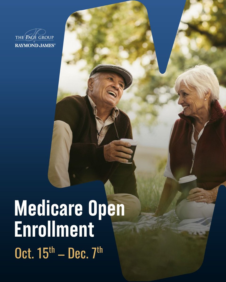 DanielleTPGadv's tweet photo. A lot can change in a year, including your healthcare needs.

Medicare Open Enrollment runs Oct. 15–Dec. 7. It's a good time to review your coverage, prescriptions, doctors, and costs, and consider how healthcare fits into your broader retirement plan. https://t.co/A91LQqrtKY