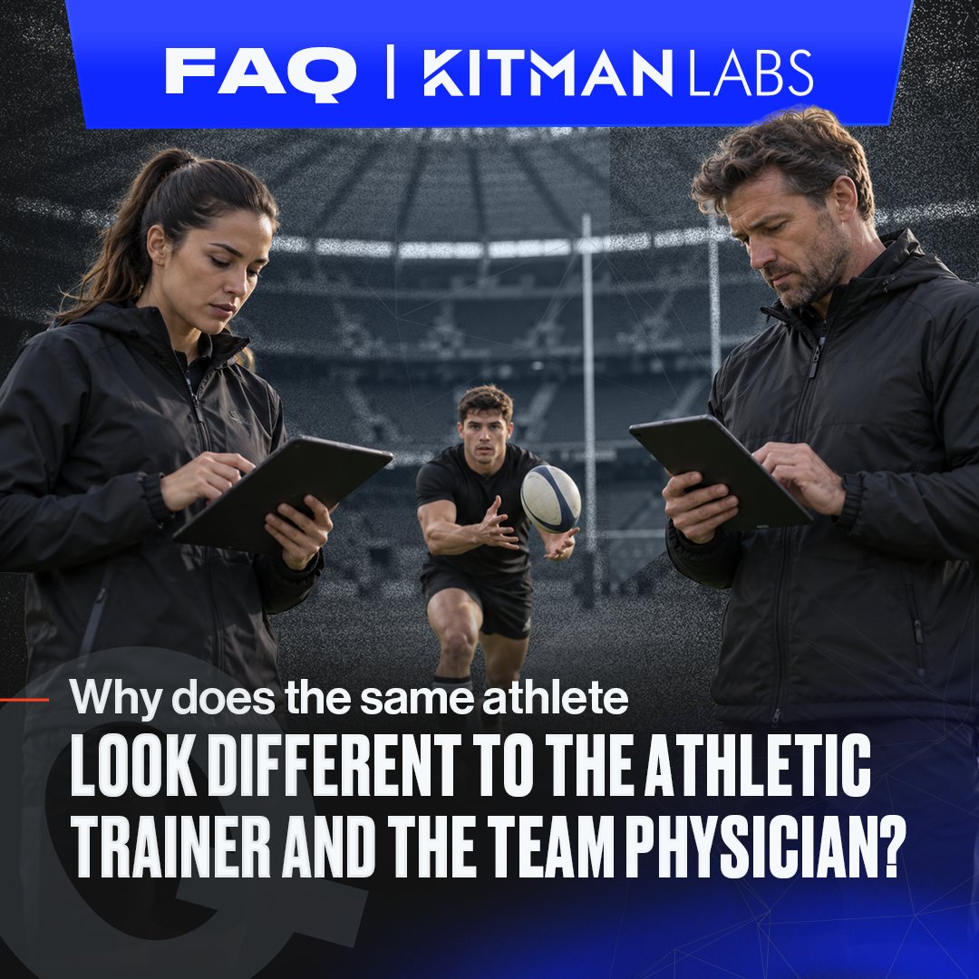 KitmanLabs's tweet photo. 🩹 The athletic trainer has the clearest view of the athlete’s day-to-day medical care.  

When that record &amp; the physician’s notes sit in separate systems, the time goes to copying &amp; chasing clearances.  

👉 https://t.co/9dQh5iLEBI 

#AthleticTraining  #PerformanceMedicine https://t.co/TiH6m3i0EW