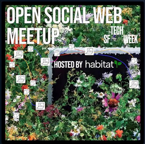 GETDWeb's tweet photo. 🌐 In San Francisco this week? Come connect with builders &amp; communities working on human-centric software, including AT Protocol, decentralized web &amp; local-first folks.

Open Social Web Meetup
📅 Wed, Oct 7 | 6–9pm PT
📍 Zeitgeist, SF

👉 https://t.co/bzOvPi9rJc

#DWeb #meetup https://t.co/aWVmlEzd24