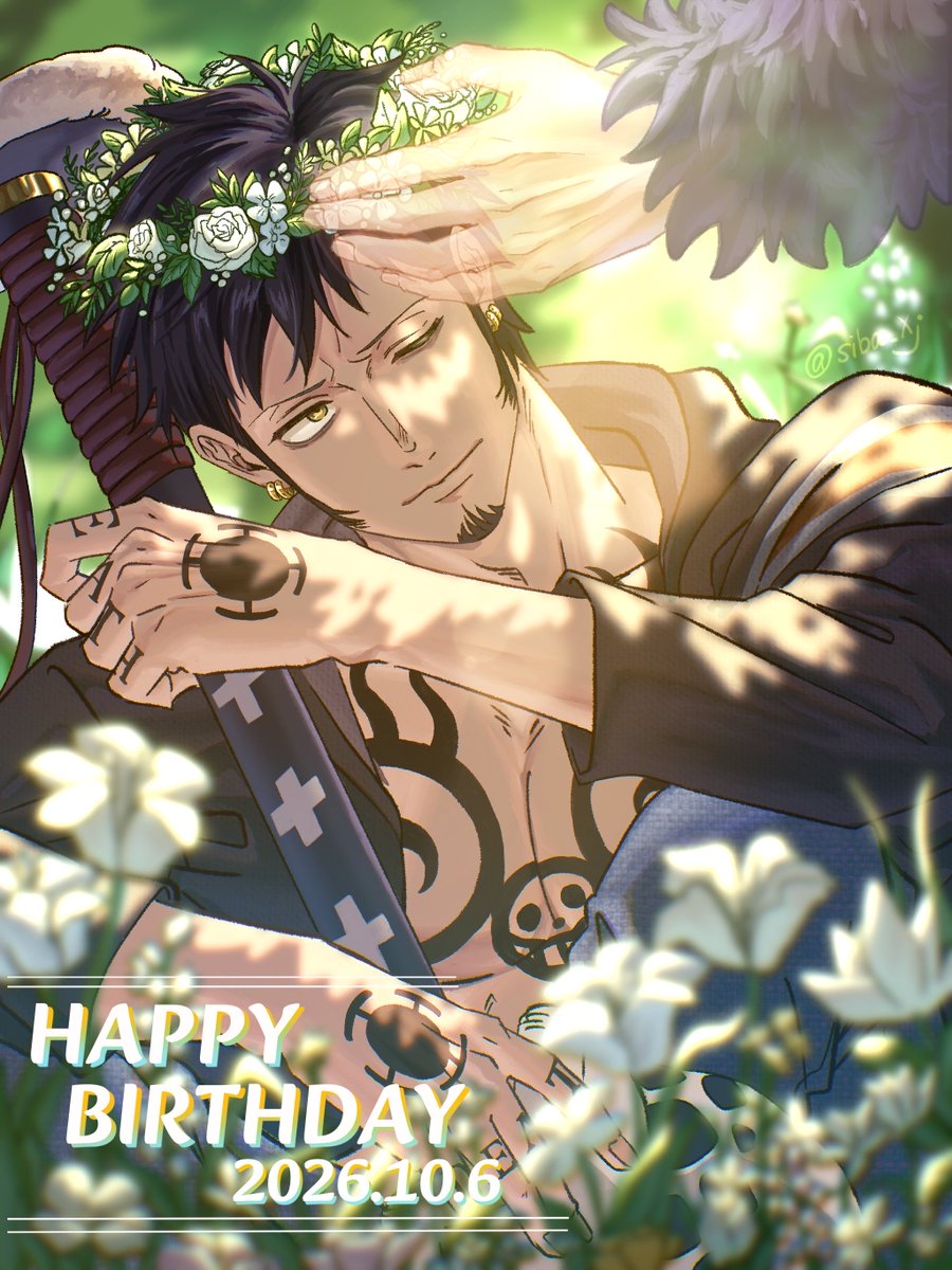 siba_Xj's tweet photo. おめでとう〜！🎉
どうか幸ありますように

#ロー誕生祭2026
#トラファルガー・ロー誕生祭2026 https://t.co/CeOBDNYWIT