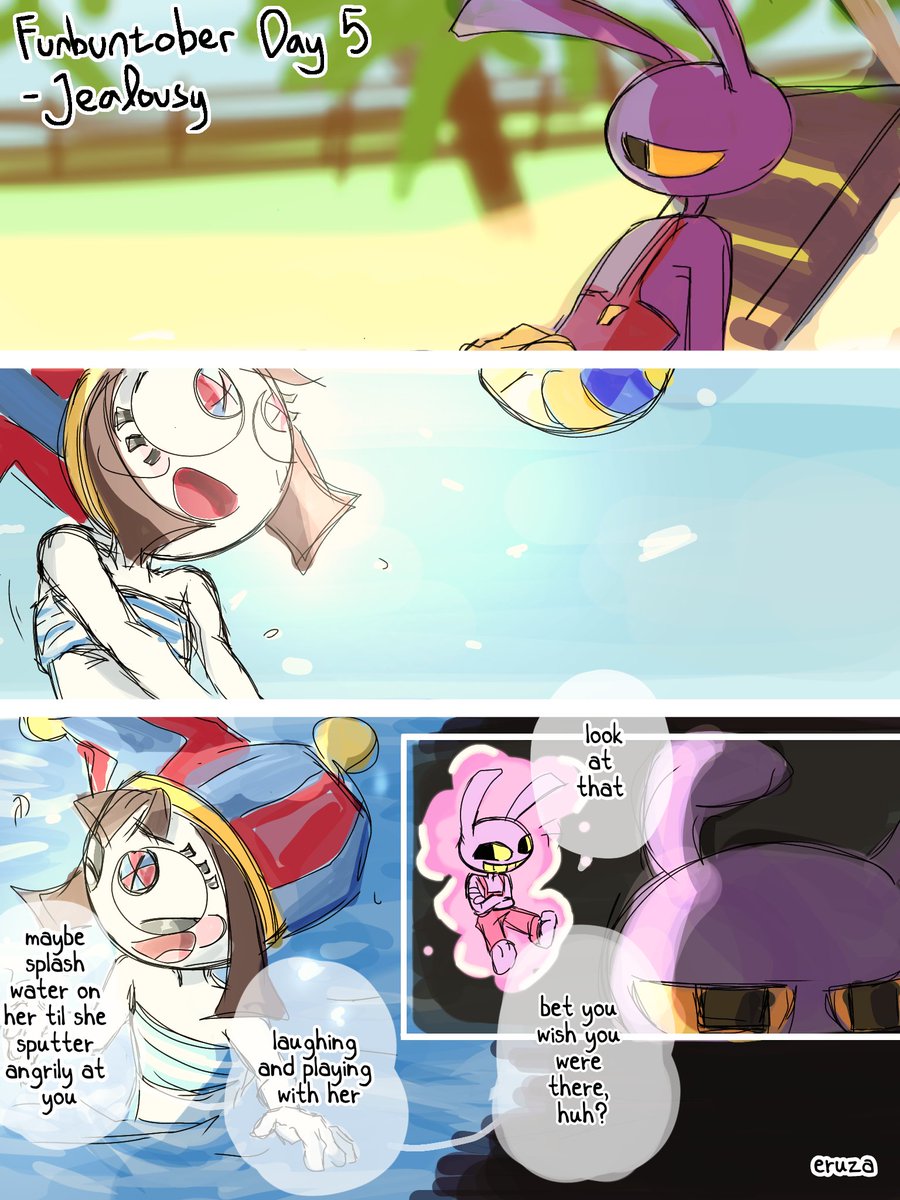 eruzaisadummy's tweet photo. funbuntober day 5 - jealousy

read right to left
#funbuntober26 https://t.co/TGgnkDILJk