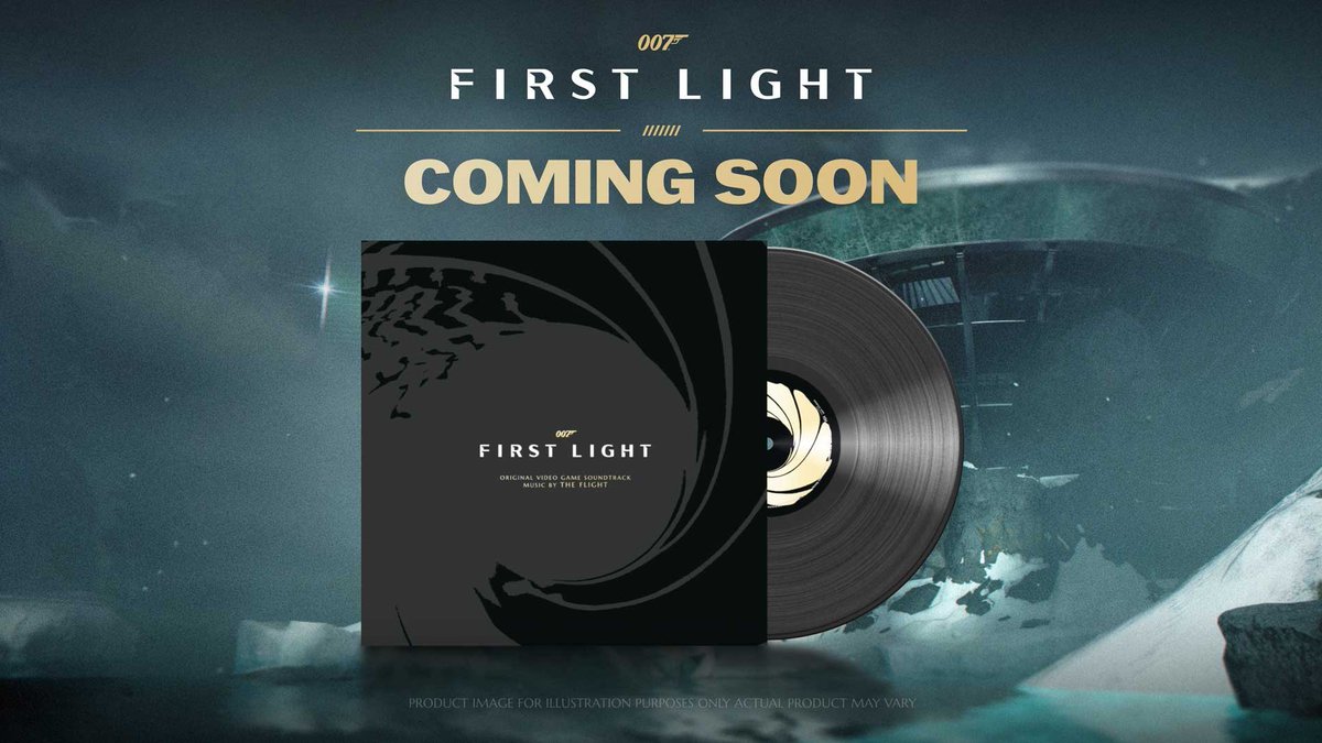 007GameIOI's tweet photo. Some soundtracks deserve more than just a pair of headphones. For James Bond Day, IOI announces the new 007 First Light vinyl record.

Experience the quietest moments of tension and the biggest cinematic themes as they develop a new flavour on a format as timeless and classy as the agent himself.

Pre-orders coming soon.

#007FirstLight #EarnTheNumber #JamesBondDay