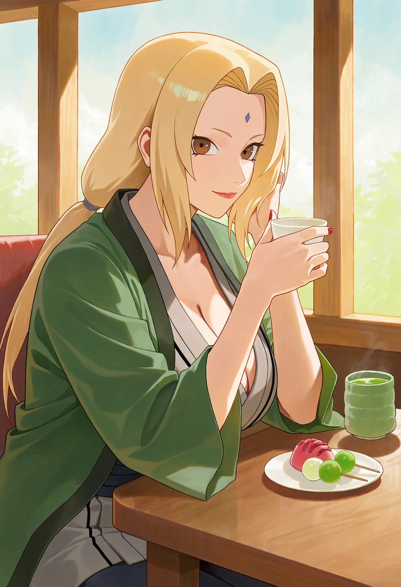 runoa_0's tweet photo. 「甘いものは別腹だ。
お前も食べるか？」

綱手 / Tsunade
#ナルト
#NARUTO
SFW illustration, No nudity, no suggestive intent. https://t.co/ptwWrZbtzy
