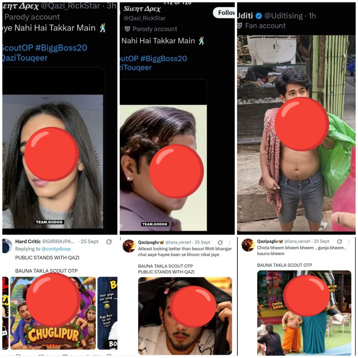 Alphaaxofficial's tweet photo. I want to put this on record before I take any action from my side.

I did NOT start this.

For a long time, Scout has been repeatedly targeted with morphed pictures and AI-generated videos by people from Qazi FD and Uditi FD. I have attached enough evidence for everyone to see what has been happening.

I stayed silent. I did not respond in the same way, and when it was happening to Scout. But there is a limit to how much one side is expected to tolerate.

So from this point onwards, if I choose to retaliate and give the same energy back, I don't want selective outrage or lectures about what is “right” and “wrong.”

Don't suddenly discover morality only when your side is on the receiving end.

I didn't start this battle. I was given every reason to respond. So whatever comes from my side now, remember the evidence attached to this post and remember who crossed the line first.

You had every opportunity to stop. You chose to continue.Don't blame me for finally choosing to respond.

#Scout #ScoutOP #BB20 #BiggBoss20