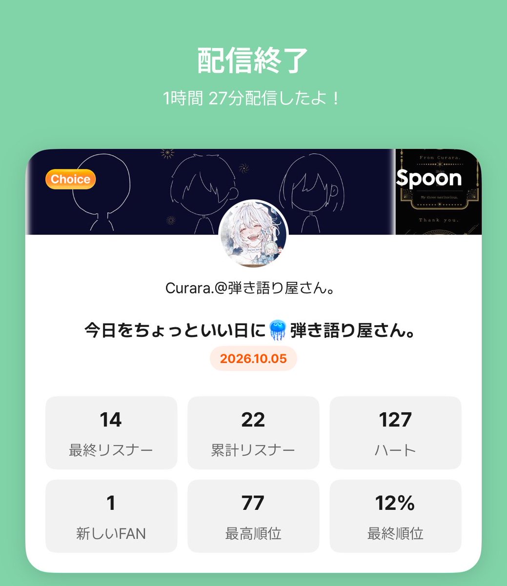Curara_nemui's tweet photo. 今日もありがとう⸜🌷︎⸝
1週間が始まったね〜🥱
くららのお仕事は、週の初めからあわあわだったけど、みんなとお話できて発散したよ😤
すべては台風と社会と睡眠と仕事と、あと妖怪のせい❕
今週ものんびりのんびり過ごそうね🦥*̣̩⋆

いい夢見てね☾𓂃⟡.· https://t.co/07ZNAmHWwM