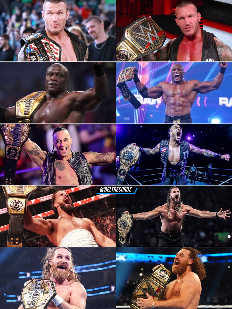 beltrecordz's tweet photo. The Last 5 United States Champions who went on to Win a WWE World Championship 👀.. https://t.co/4x3D9nrxQV
