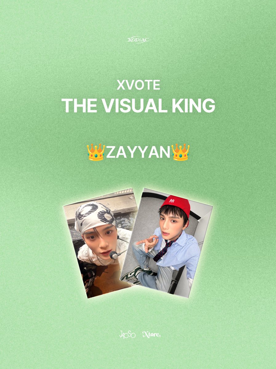 Xtoreofficial's tweet photo. 🏆 XVOTE — THE VISUAL KING 🏆

The results are in! 👑

Congratulations to ZAYYAN for taking 1st place and being crowned XODIAC’s VISUAL KING! ✨

Thank you to all X-BLISS who participated and voted! 🧩

#XODIAC #소디엑 #ZAYYAN #자얀 #XVOTE #XODIAC_TheVisualKing https://t.co/7QTGJjBr0J