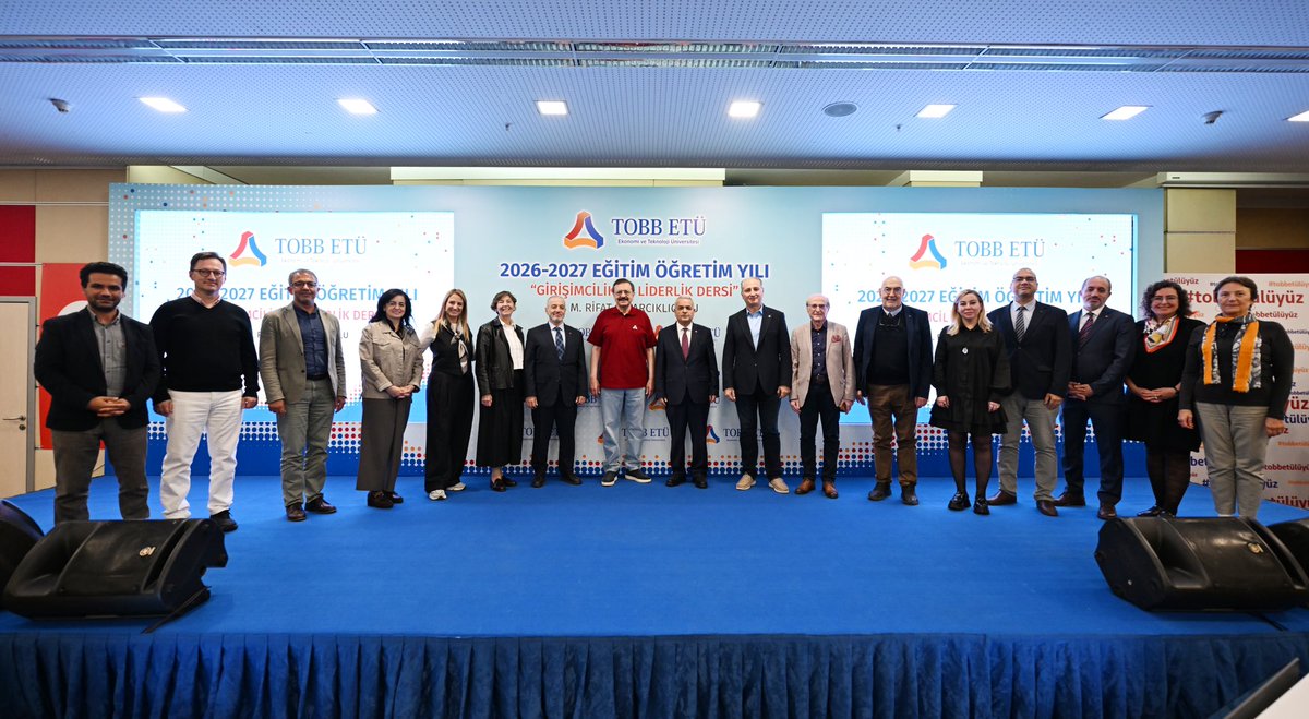 RHisarciklioglu's tweet photo. 2026-2027 eğitim öğretim yılında TOBB ETÜ ailesine yeni katılan öğrencilerimizle "Girişimcilik ve Liderlik" dersinde bir araya geldik. Tüm öğrencilerimize başarılar diliyorum.

#tobbetü #tobbetülüyüz 

@tobbetum https://t.co/fWRu011qKV