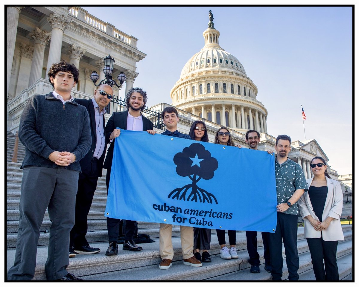 Cubans4Cuba's tweet photo. Last week, we brought Cuban American voices to Congress to meet with representatives and push for legislation to end the economic blockade on #Cuba. We are done letting a handful of interventionists speak for our community and our families on the island. https://t.co/kEKaZgKO68