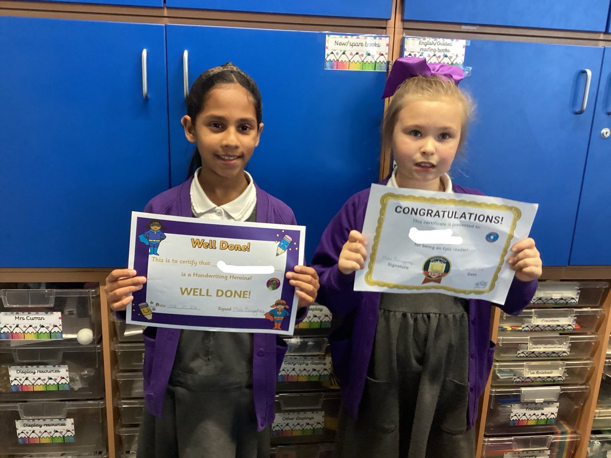 SpringwellYear4's tweet photo. Handwriting Hero and Epic Reader of the week! 🖊️ 📖 @Springwellpark_ https://t.co/STiRDb87s8