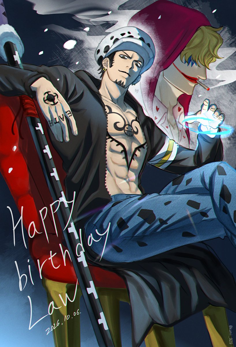 kuni_929's tweet photo. おめでとうロー!!🎉
#ロー誕生祭2026
#トラファルガー・ロー誕生祭2026 https://t.co/1vgqBPws4h