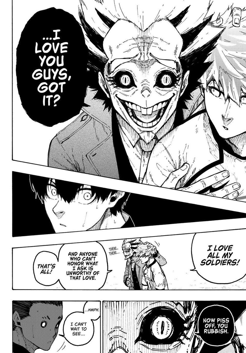 luvyuugii's tweet photo. hate fox all u want but hes cooky asf i love the vibe he brings to the story

its what egos been missing for a bit and the story in gen, a cosmically evil guy https://t.co/4puQ4ETq74