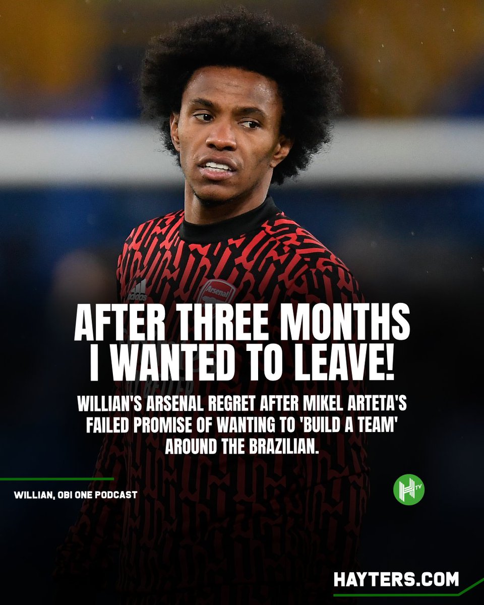 HaytersTV's tweet photo. Willian wishes he never joined Arsenal 🙃 https://t.co/gUTGjiTXFD