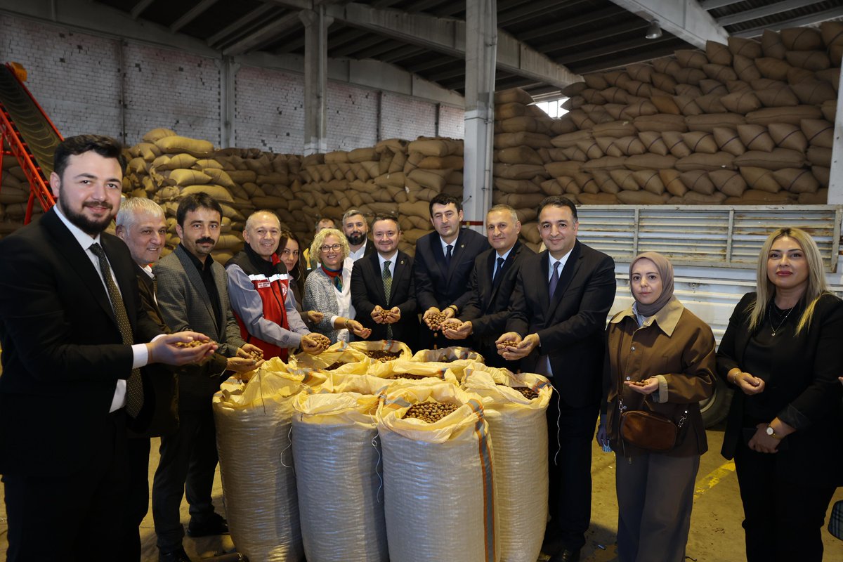 ozdemirsamet's tweet photo. 📍 Toprak Mahsülleri Ofisi / Altınordu Karapınar Alım Merkezi

İl Yönetim Kurulu Üyelerimiz, İl Kadın Kolları Başkanımız Sayın Şeniz Eyigün, İl Gençlik Kolları Başkanımız Sayın Mertcan Yücesoy, TMO Ordu Başmüdürümüz Sayın Yusuf Akay, Ordu İl Tarım ve Orman Müdürümüz Sayın Bayram Ay ve Ordu İl İşkur Müdürümüz Sayın Mahmut Akkuş ile birlikte TMO Altınordu Karapınar Fındık Alım Merkezini ziyaret ettik.

Fındıklarını teslim etmek üzere alım merkezinde bulunan hemşehrilerimizle sohbet ederek, sezon ve alım süreçleriyle ilgili değerlendirmelerde bulunduk.

Toprak Mahsulleri Ofisimiz, Ordu genelinde aldığı yaklaşık 100 bin ton randevu talebiyle üreticilerimize hizmet vermeyi vatandaşlarımızın mahsülünü almayı sürdürmektedir.

Üreticilerimizin emeğinin karşılığını alması, fındık sezonunun bereketli geçmesi temennisiyle tüm hemşehrilerimize hayırlı ve bereketli kazançlar diliyorum.