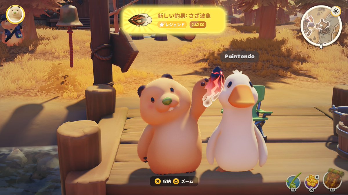 sa___sa414's tweet photo. くまさん、もっちゃん、ちかちゃんありがと🥳

待ってる間、釣りしてたらレジェンド２匹釣れた🎣✨

ニモカートはもっちゃん煽るし早いし
ラグビーは殴られるし🏉笑

最後は雑談に花が咲いて20分ぐらい経ってた🤣
とりあえず、もっちゃんはちゃんと栓しなきゃダメよ笑

また遊びましょ🫶 https://t.co/a4Da2byMQL