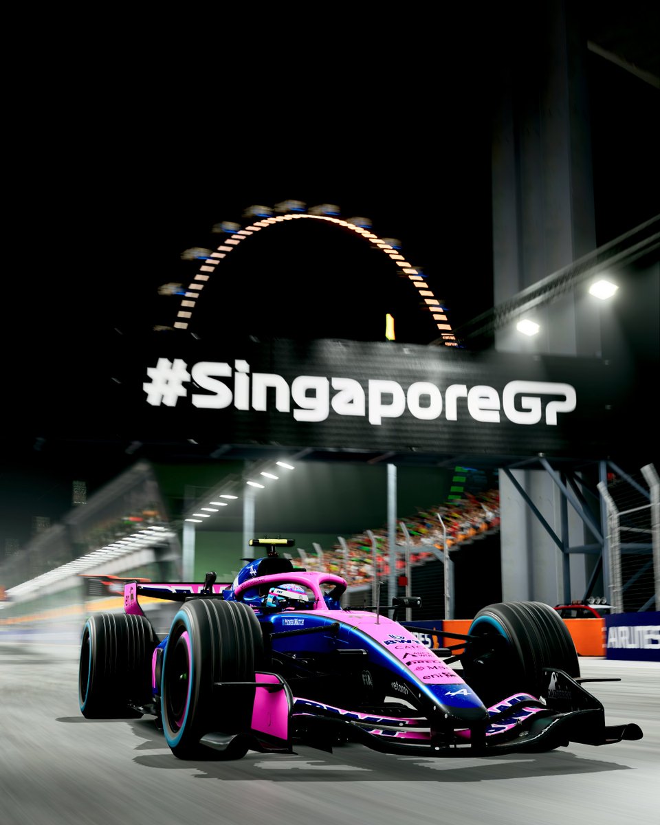 AlpineSimRacing's tweet photo. THE HOME OF NIGHT RACING 🤩

It’s RACE WEEK at Singapore 🔥 https://t.co/0C4dRzvfBy