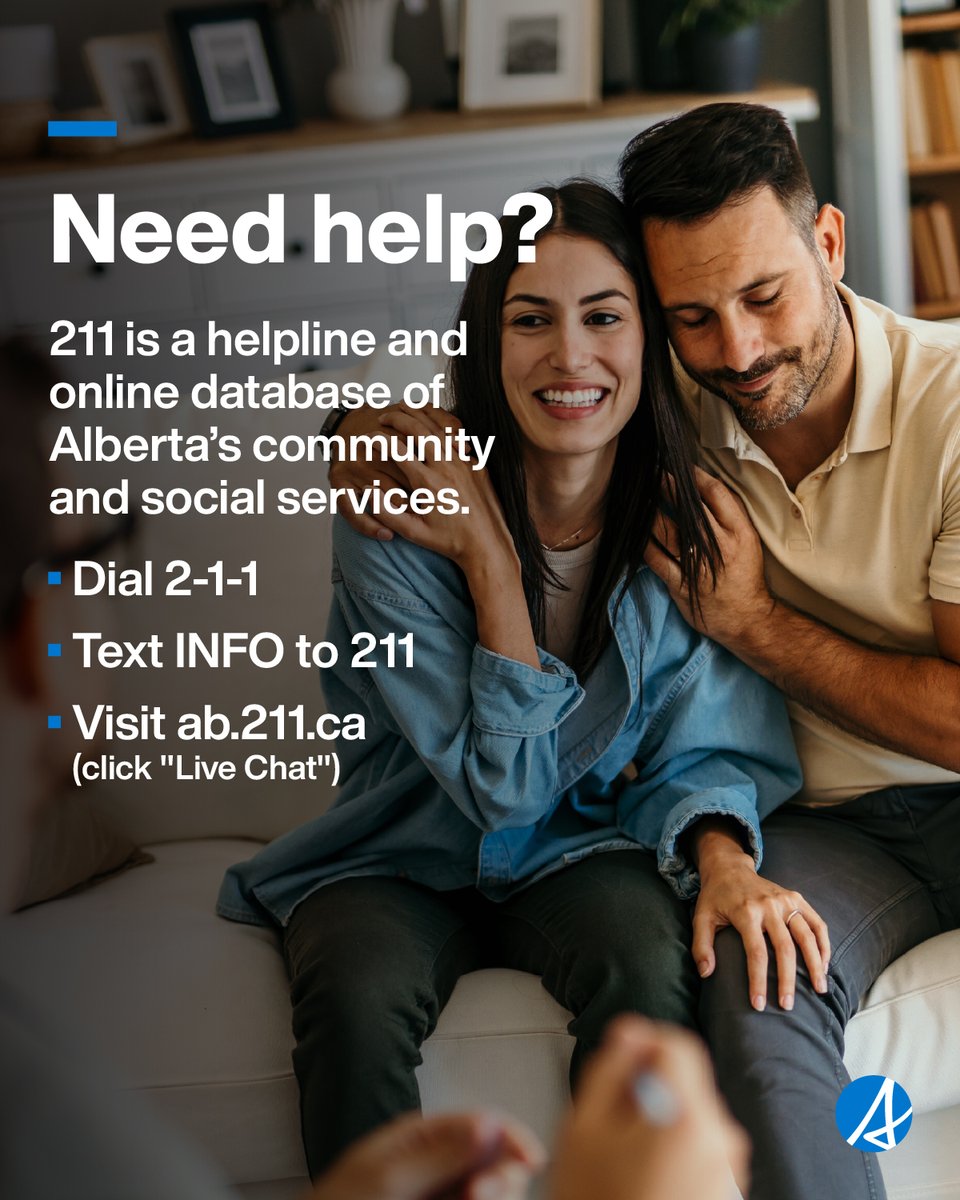 GoAMHA's tweet photo. Not sure where to find mental health or addiction support? 

211 Alberta can help you explore available services and connect with resources.

👉 Call or text 211 or visit https://t.co/JDB0V85bTR. https://t.co/8QTckYL1ih