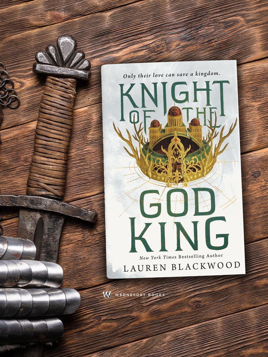 WednesdayBooks's tweet photo. In Lauren Blackwood's thrilling fantasy, KNIGHT OF THE GOD KING, a knight's power and her squire's love are the only things that can help her defeat a man playing at being a god.

This new romantic fantasy is out on October 20th! Learn more here: https://t.co/Cl5wVVUSoC https://t.co/JNAbVsNYcl