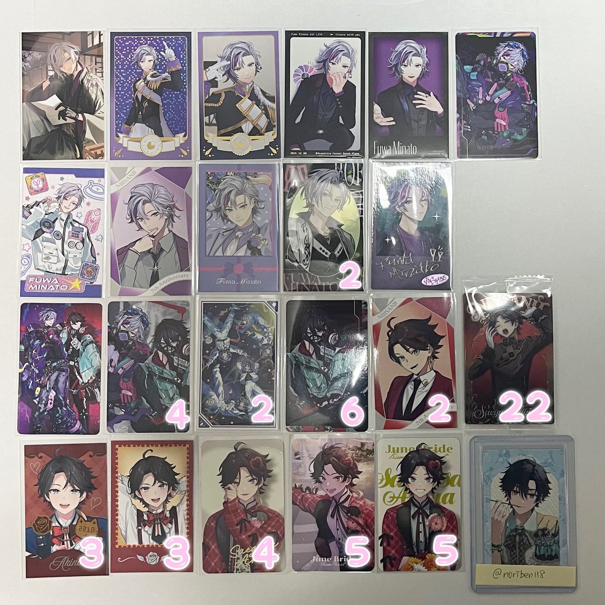noriben118's tweet photo. 【交換/譲渡】にじさんじ フォト風カード フォトカ コレカ ステッカー ウエハース 1 2 まねきねこ にじフェス せめよん ノスタルジア

譲：1~6枚目(数字は所持数)
求：IDの方>7~8枚目,リトリン or買取

郵送or手渡し

一部厳しめ・抱き合わせあり

検索からでもお気軽にお声掛けください https://t.co/XQENU14JPh