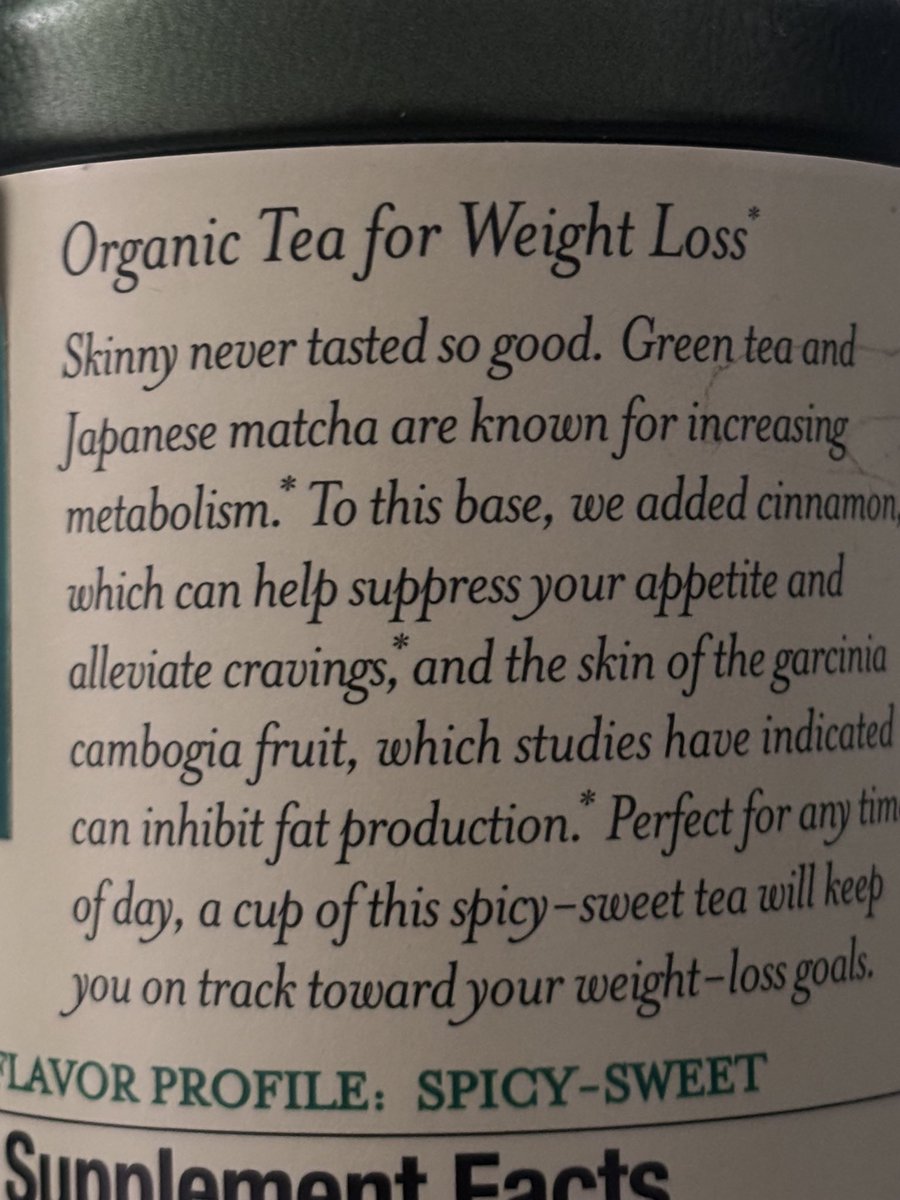 collarbone1958's tweet photo. thinspo but it’s the description of this tea 
(it’s the brand ‘The Republic of Tea’ in the ‘Lean Green’ flavor. its rlly good &amp; actually suppresses your appetite) https://t.co/sfGJvfuo0M