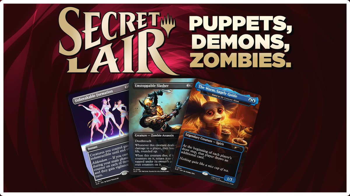guild_pack's tweet photo. https://t.co/fIWja3ygca 

Has Secret Lair finally made the changes it needs? Join us as we talk about the changes and our hopes for the future!

#mtg #magicthegathering #secretlair https://t.co/NTsd6J4jvG