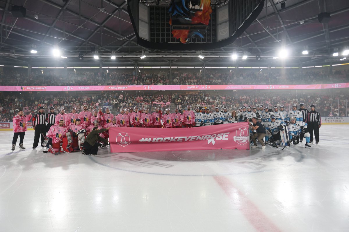 LigueMagnus's tweet photo. Tous unis derrière une même cause 🩷

Chaque club met en place un dispositif en soutien à Octobre Rose. Découvrez les premières actions ⤵️

🩷🐺Grenoble : Maillot spécial et vente aux enchères, jeu du palet, mapping rose, merchandising rose

⬇️⬇️⬇️

#SLMHockey https://t.co/j6OIpYaHWd