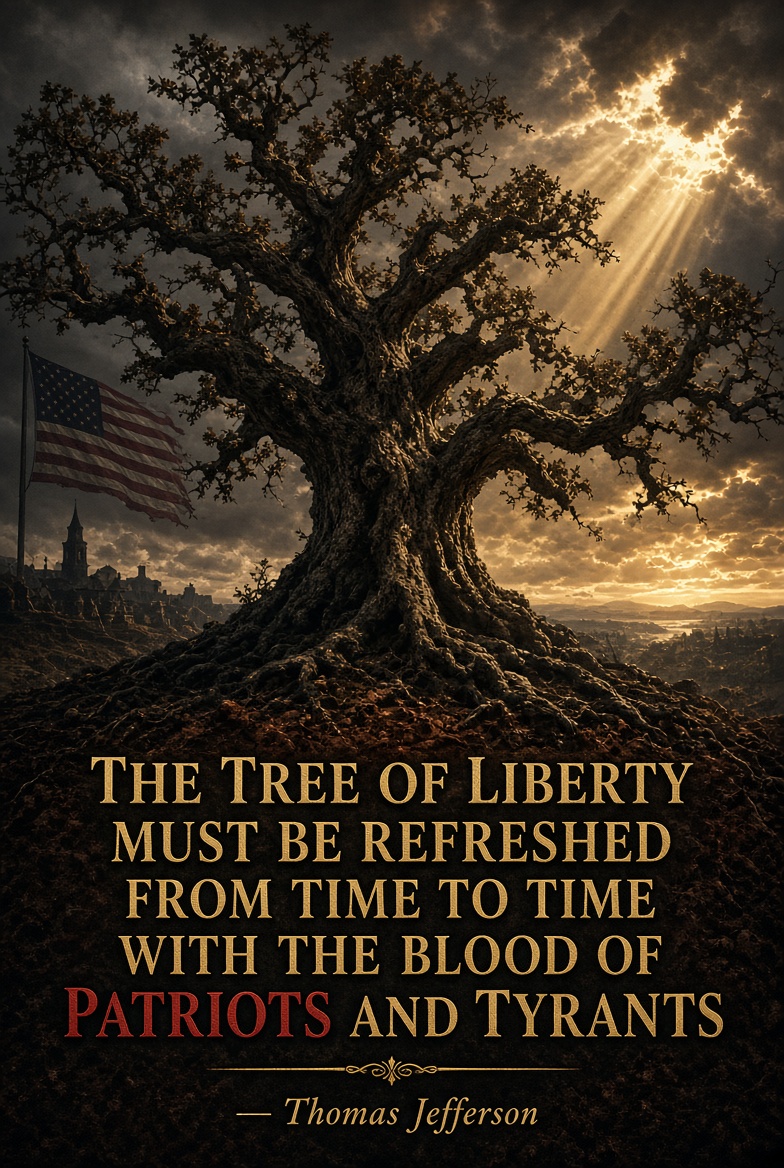 AlexDuncanTX's tweet photo. "The tree of liberty must be refreshed from time to time with the blood of patriots and tyrants." Thomas Jefferson https://t.co/8nCVAJFAsB