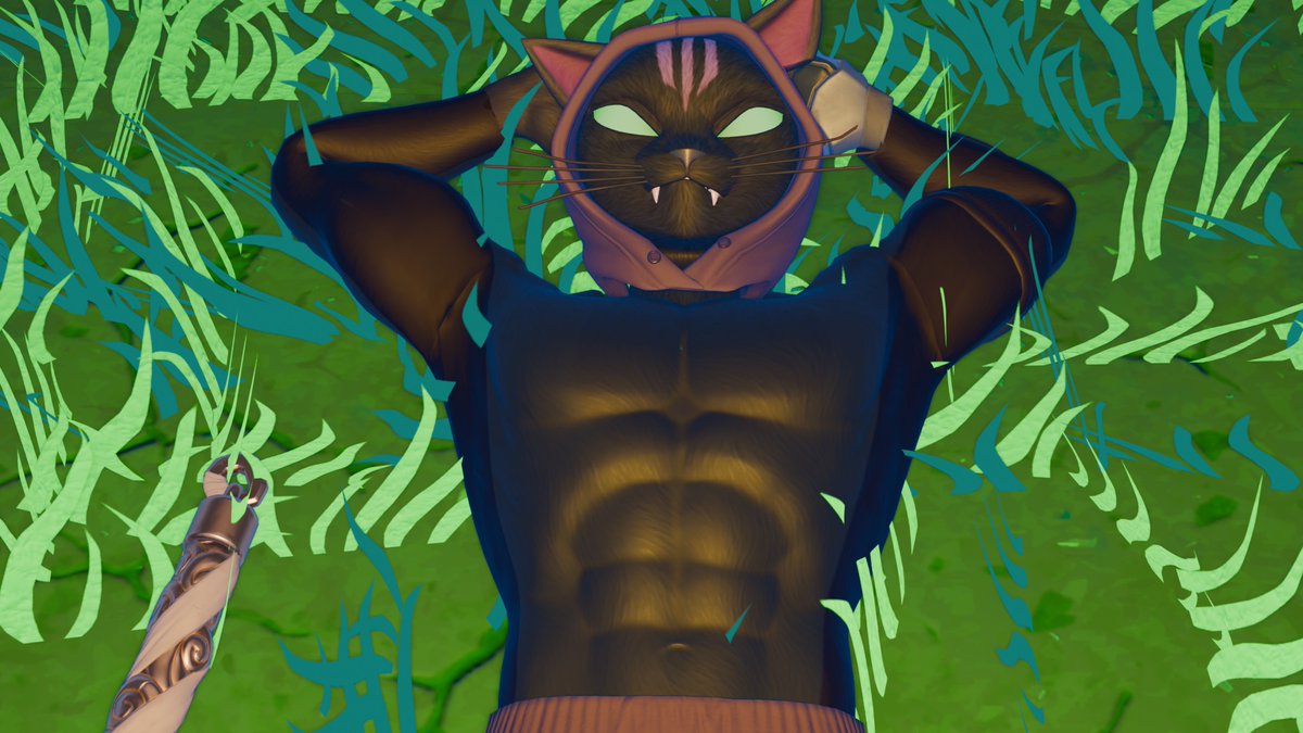 RadMichael2026's tweet photo. Shirtless Nyanja is relaxing outside and enjoy sunbath.
(He really like sunbathing) https://t.co/neO6NT0bU2