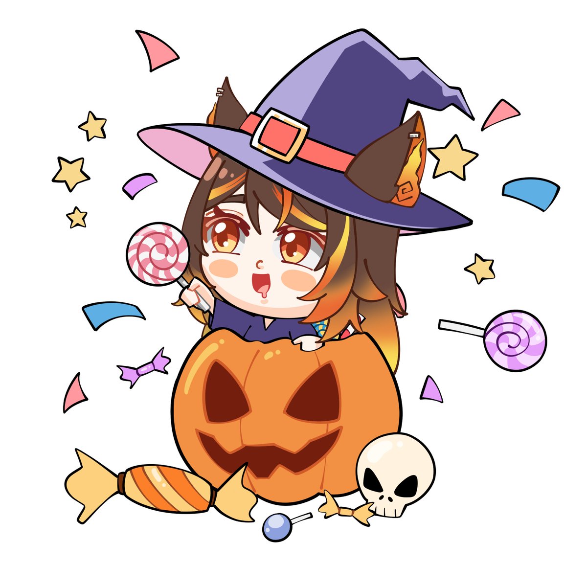 ruskshrimpguy's tweet photo. who needs tricks when you have candy? 🍬🍭

#SinderDoodle https://t.co/hA4zxhGjQo