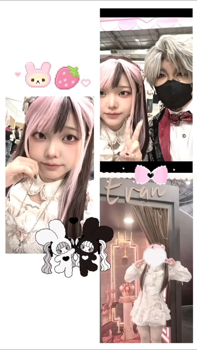Uchagi2's tweet photo. 🩷🪽 happy convention https://t.co/w2yduUvsgq
