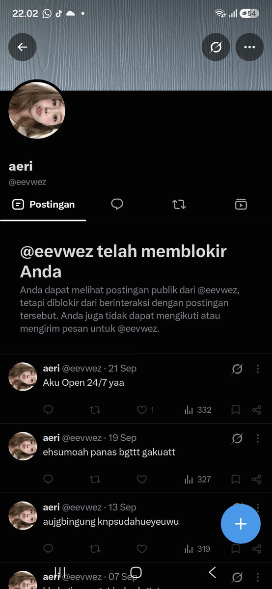 mawwwape's tweet photo. @suci_crn lah iya lagi diblokir skrg https://t.co/7YBr0EbpSi