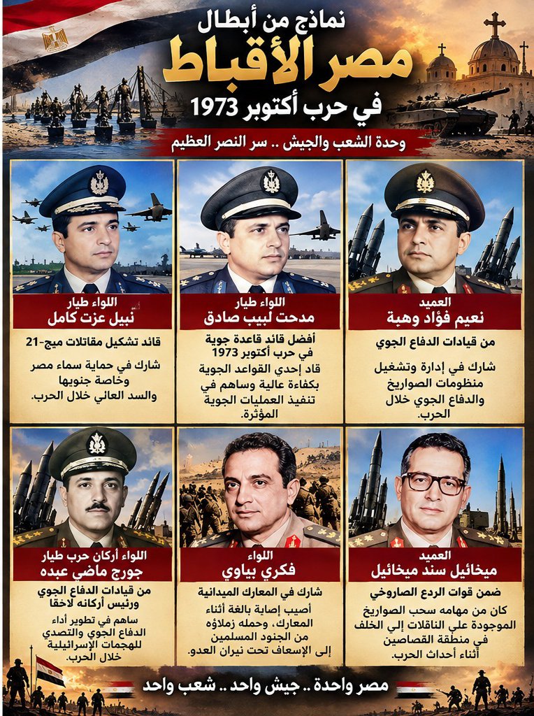 KIRO_KIRO7's tweet photo. اقرا يا جاهل عن دور #الأقباط في #نصر_أكتوبر
اقرا عن آلاف الأبطال #الأقباط اللي راحوا شهداء علشان بلدهم .. اقرا عن البطل باقي زكي .. اقرا عن البطل فؤاد عزيز غالي .. اقرا عن أبطال عظماء في حرب من أعظم الحروب التى خاضتها #مصر لتحرير الوطن .. لكن للأسف الجهل و التطرف بوظوا العقول ... https://t.co/1uoJM3mJjX