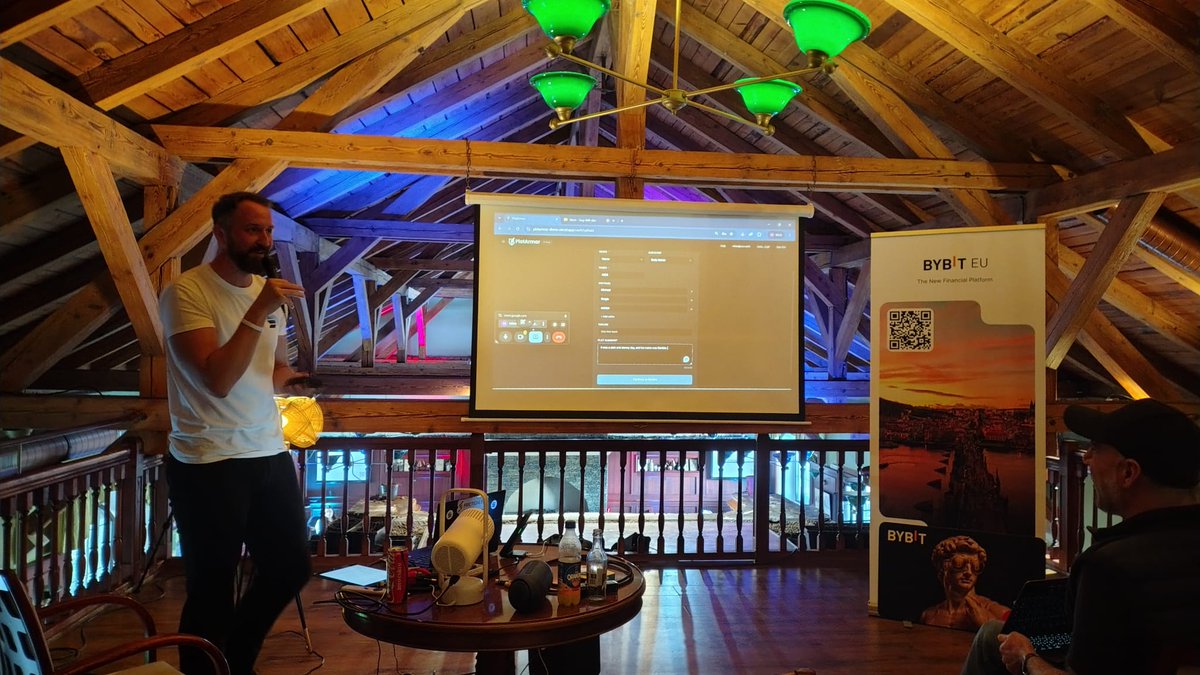 SolanaCZE's tweet photo. Gm to all IP lovers! 🐼

Our team member @milan_jandik is turning wonderful stories into something worth protecting 🎬

Talking IP rights, ownership &amp; how @plotarmorx is building better infrastructure for creators.

Great session at Build Station Prague. https://t.co/f8aU4vZRPs