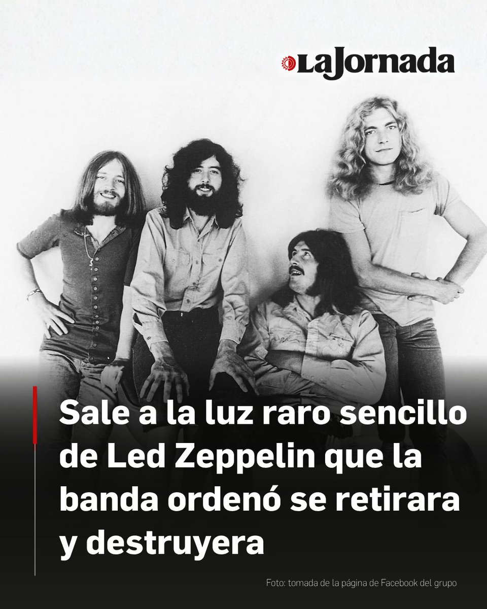 lajornadaonline's tweet photo. Un raro sencillo de siete pulgadas del grupo británico Led Zeppelin, cuya producción la banda ordenó destruir a principios de la década de 1970, salió a la luz durante la grabación del programa Antiques Roadshow en el castillo de Caerphilly, Gales. El propietario del vinilo explicó al experto Marc Allum que la copia le fue obsequiada en una tienda de discos de la época.

Pese a que el tema no se comercializó oficialmente en el Reino Unido por la política de la agrupación de publicar únicamente discos de larga duración, algunas unidades de un tiraje inicial estimado en 500 ejemplares no fueron devueltas a la compañía discográfica tras su retiro inmediato.

Más información en: https://t.co/WOE5gSBl3e