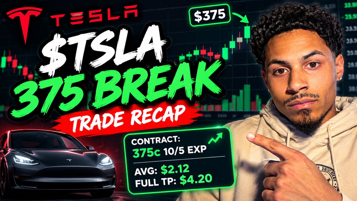 GriffinTayvin's tweet photo. $TSLA Trade Recap out now!

https://t.co/sz60vYrDcD https://t.co/ETwkTdeGqM