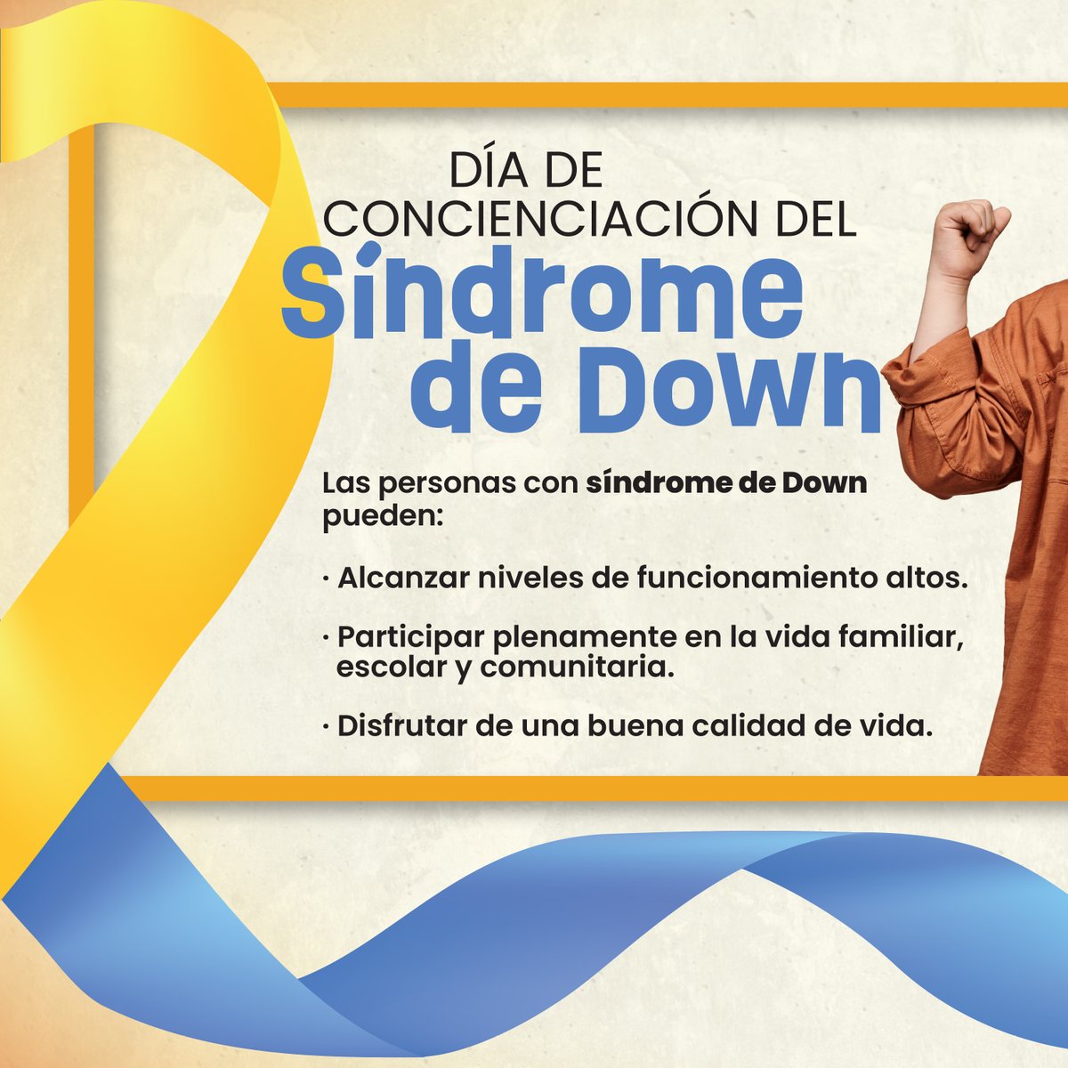 desaludpr's tweet photo. En el Día de Concienciación sobre el Síndrome de Down, compartimos recomendaciones para relacionarnos desde el respeto, la inclusión y empatía. 

Reconocer sus capacidades contribuye a crear entornos donde puedan participar y desarrollarse plenamente.

 🔗 https://t.co/w6NZOGeRI5 https://t.co/1sJu3ZFAHx