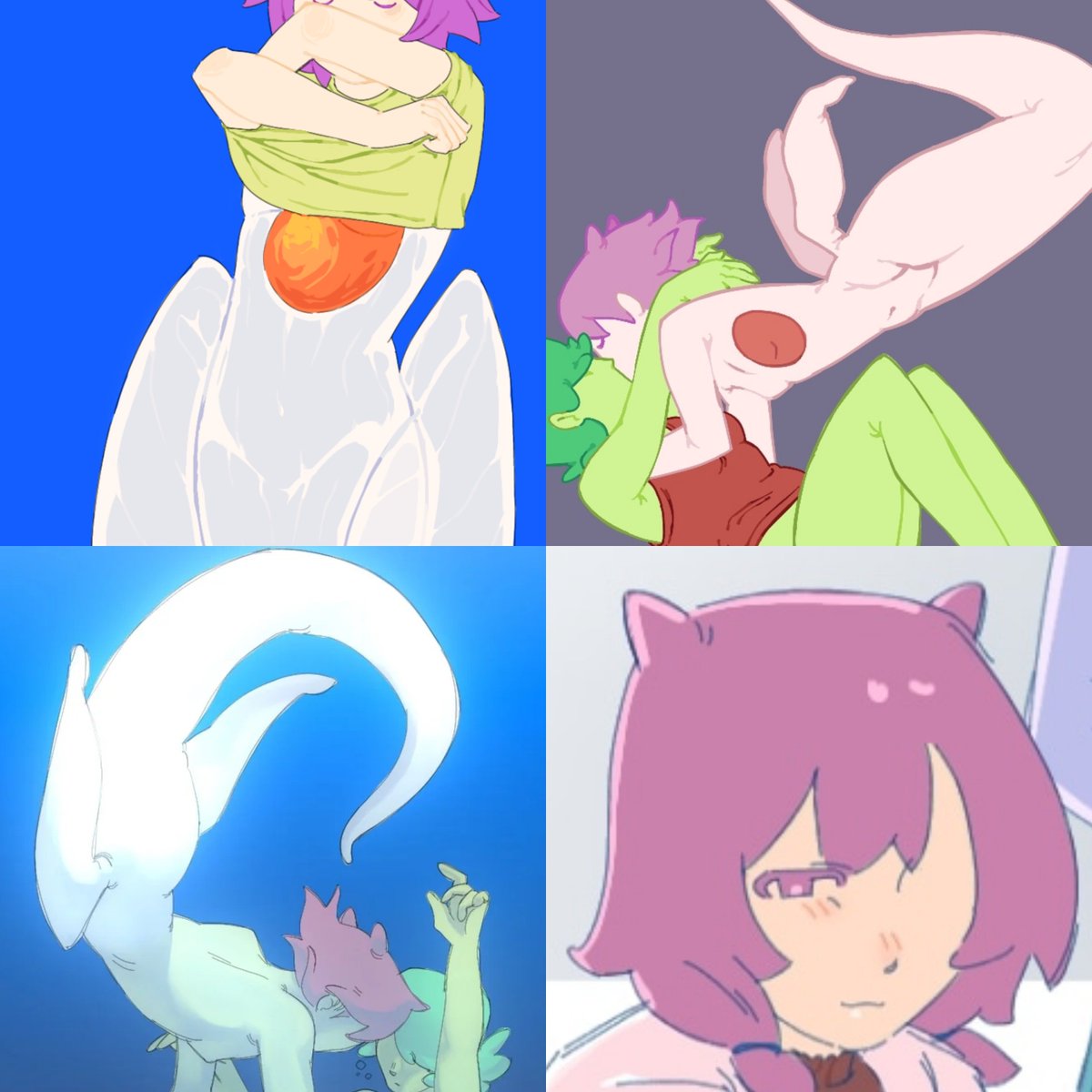 syrimple's tweet photo. neglecting my actual sea angel oc  someone call cps on me (character protective services) https://t.co/PNx1mxQ0N7