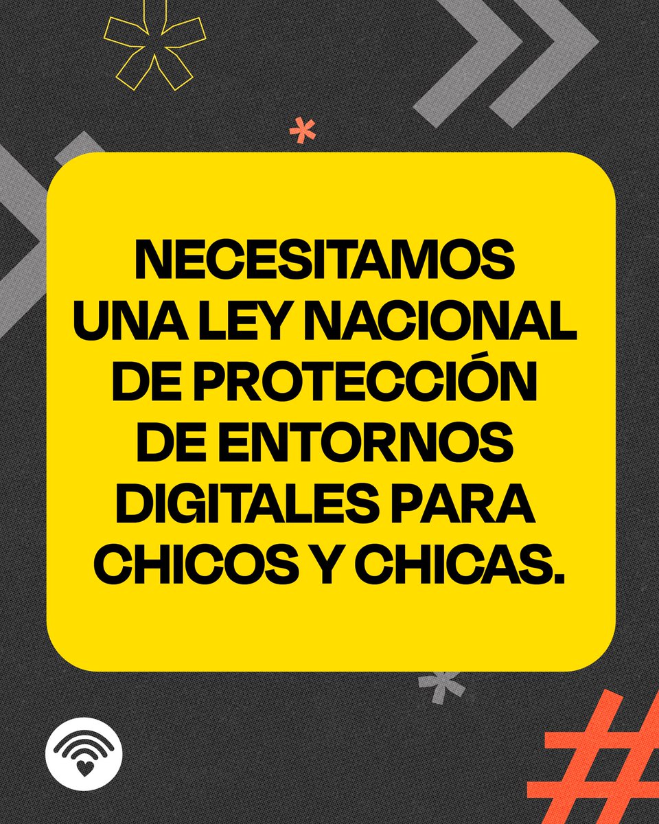 CarlabPitiot's tweet photo. @FundacionEforo se suma a esta campaña !

La protección de niñas, niños y adolescentes en entornos digitales no puede seguir postergándose.

El uso compulsivo de medios digitales, el acceso a contenidos violentos o inapropiados y la exposición a apuestas online son parte de una realidad que requiere respuestas.

A esto se suma la explotación de datos y el diseño de plataformas que buscan captar y retener la atención, con impactos sobre el bienestar y la salud.

Por eso, exigimos al Congreso Nacional una Ley Integral de Protección de Niños, Niñas y Adolescentes en Entornos Digitales, con medidas para prevenir riesgos, garantizar seguridad desde el diseño, limitar el perfilamiento de publicidades a menores, fortalecer la supervisión y proteger sus derechos.

Es ahora. Es urgente. Sumate, compartí y conocé más en 
https://t.co/i06Zx8R0py

#ProtecciónDigital 
#NiñezYAdolescencia #Argentina