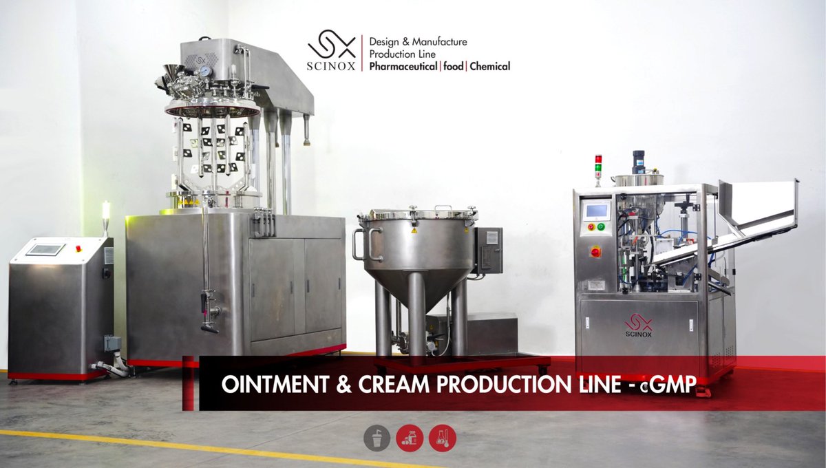 Scinox_solution's tweet photo. OINTMENT &amp; CREAM PRODUCTION LINE -cGMP From SCINOX                                     #cosmeticmanufacturing   #IndustrialMixing #PharmaceuticalMachinery #IndustrialEngineering #SCINOX https://t.co/AAo7q1eOHo