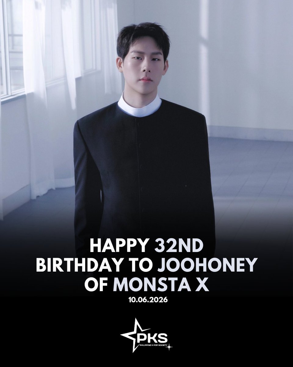 PKS_Official's tweet photo. Happy 32nd Birthday to #Joohoney of #MonstaX! 🥳🎉 https://t.co/IX8gnV7DLC